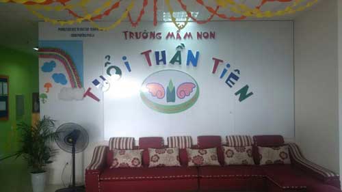 Sàn nhựa Hèm khóa ECO TILE sử dụng tại MN Tuổi Thần Tiên