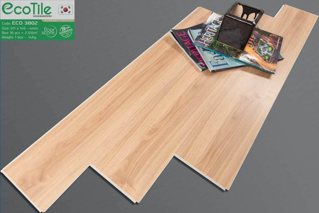 Sàn nhựa hèm khóa ECO mã  ECO 3802