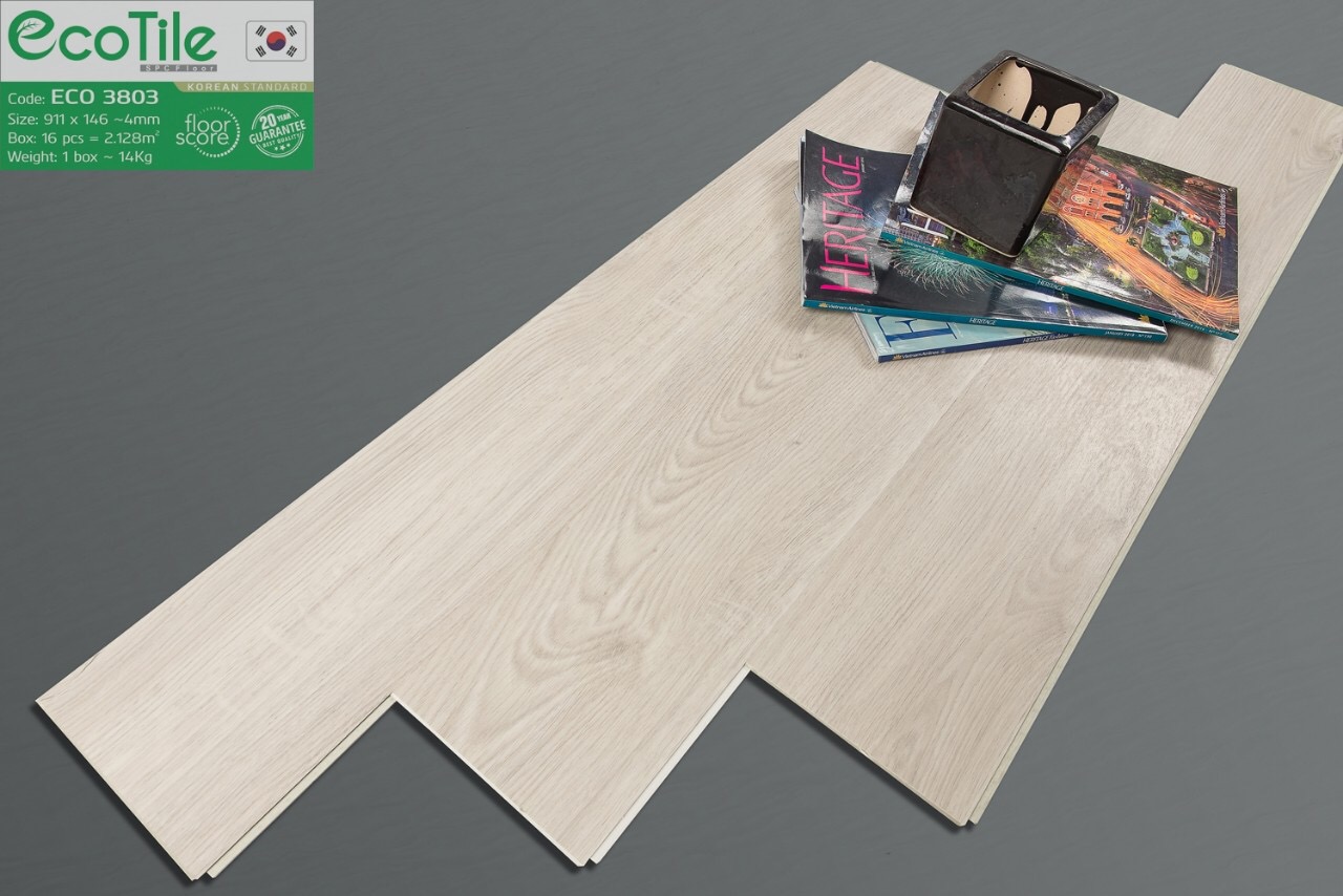 Sàn nhựa hèm khóa ECO mã  ECO 3803