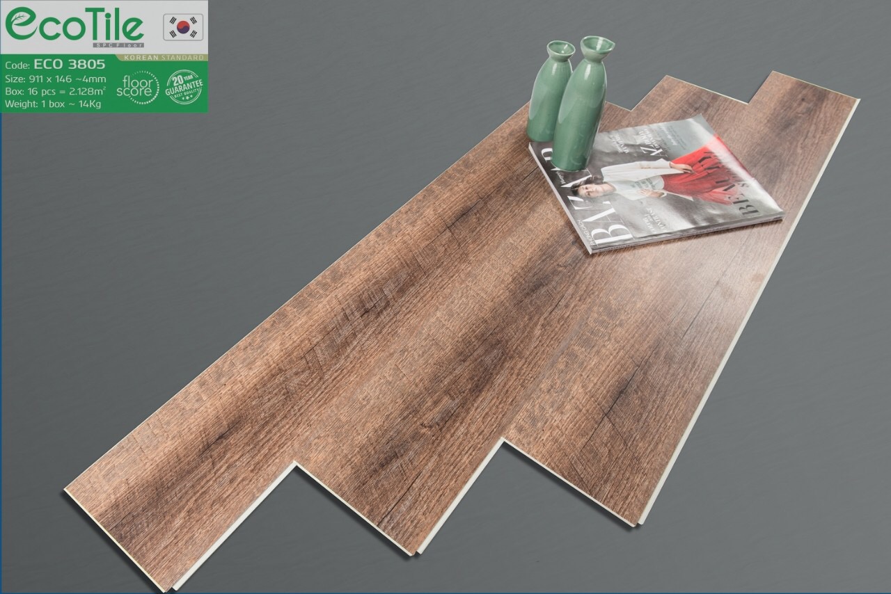Sàn nhựa hèm khóa ECO mã  ECO 3805