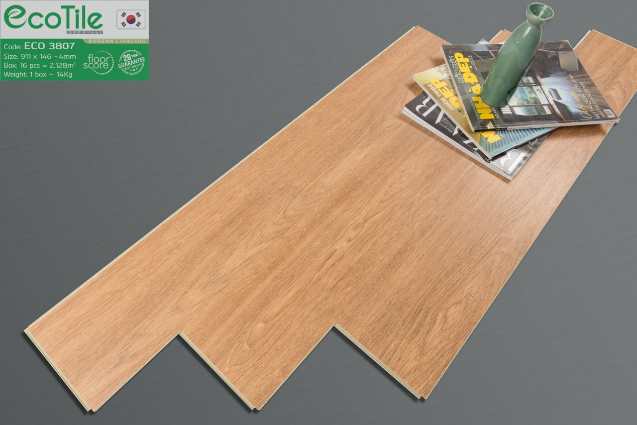 Sàn nhựa hèm khóa ECO mã  ECO 3807