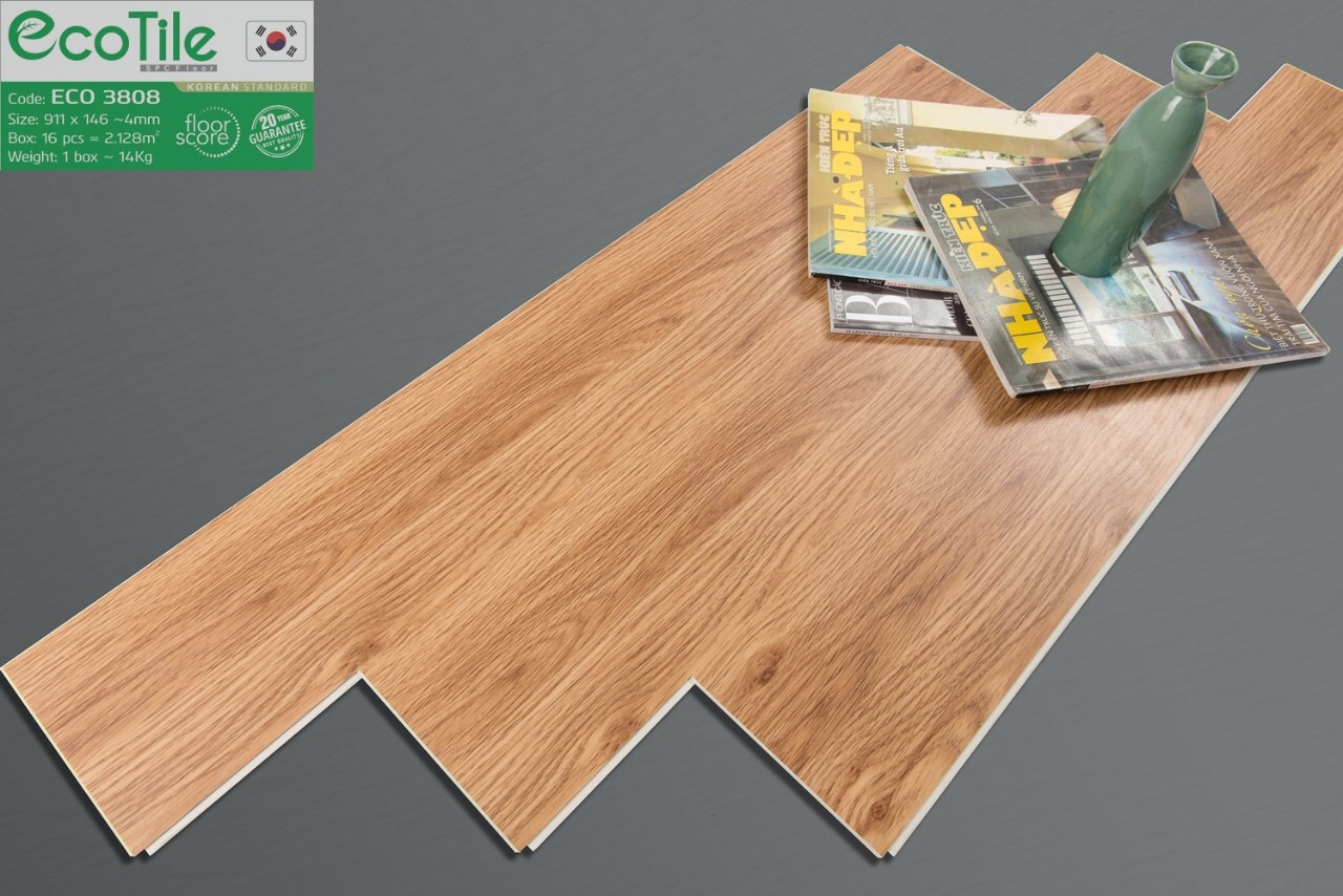 Sàn nhựa hèm khóa ECO mã  ECO 3808