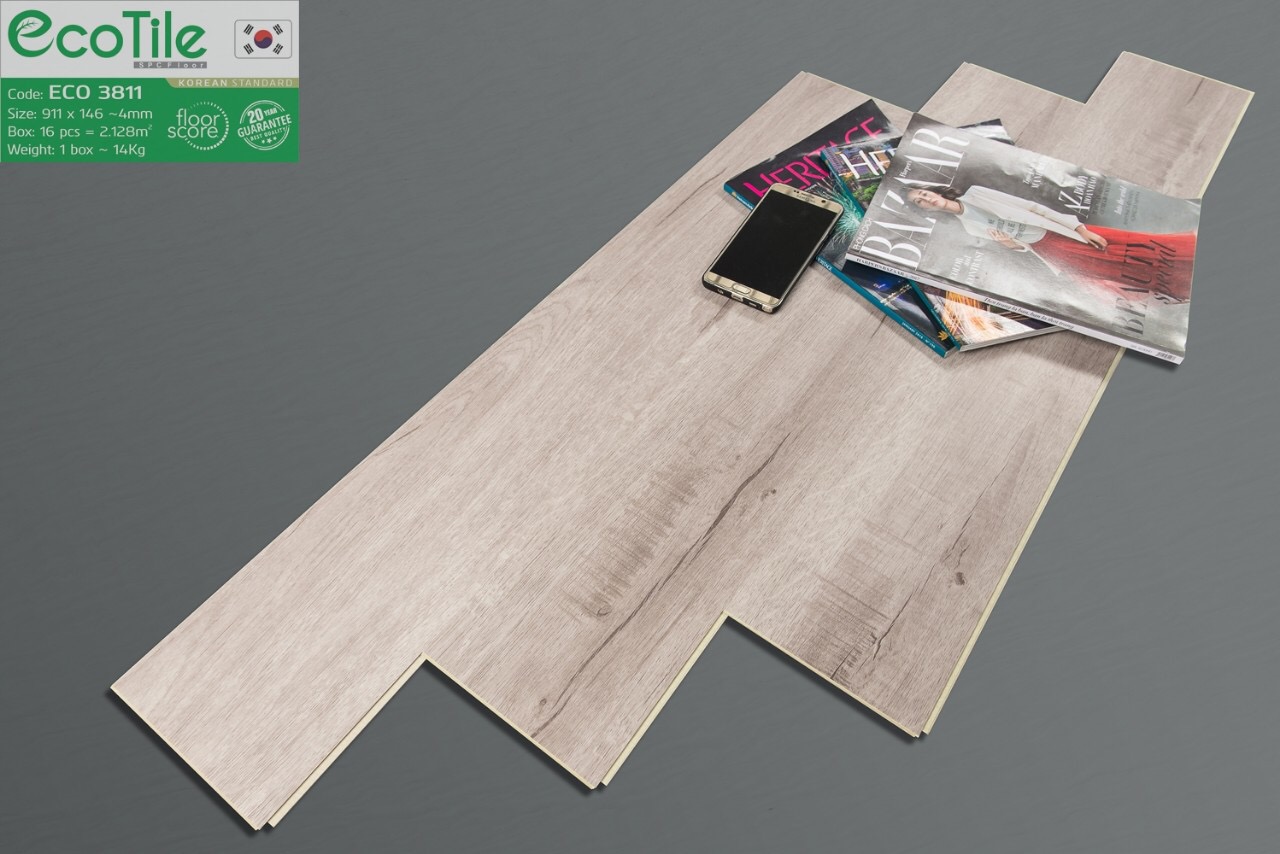 Sàn nhựa hèm khóa ECO mã  ECO 3811